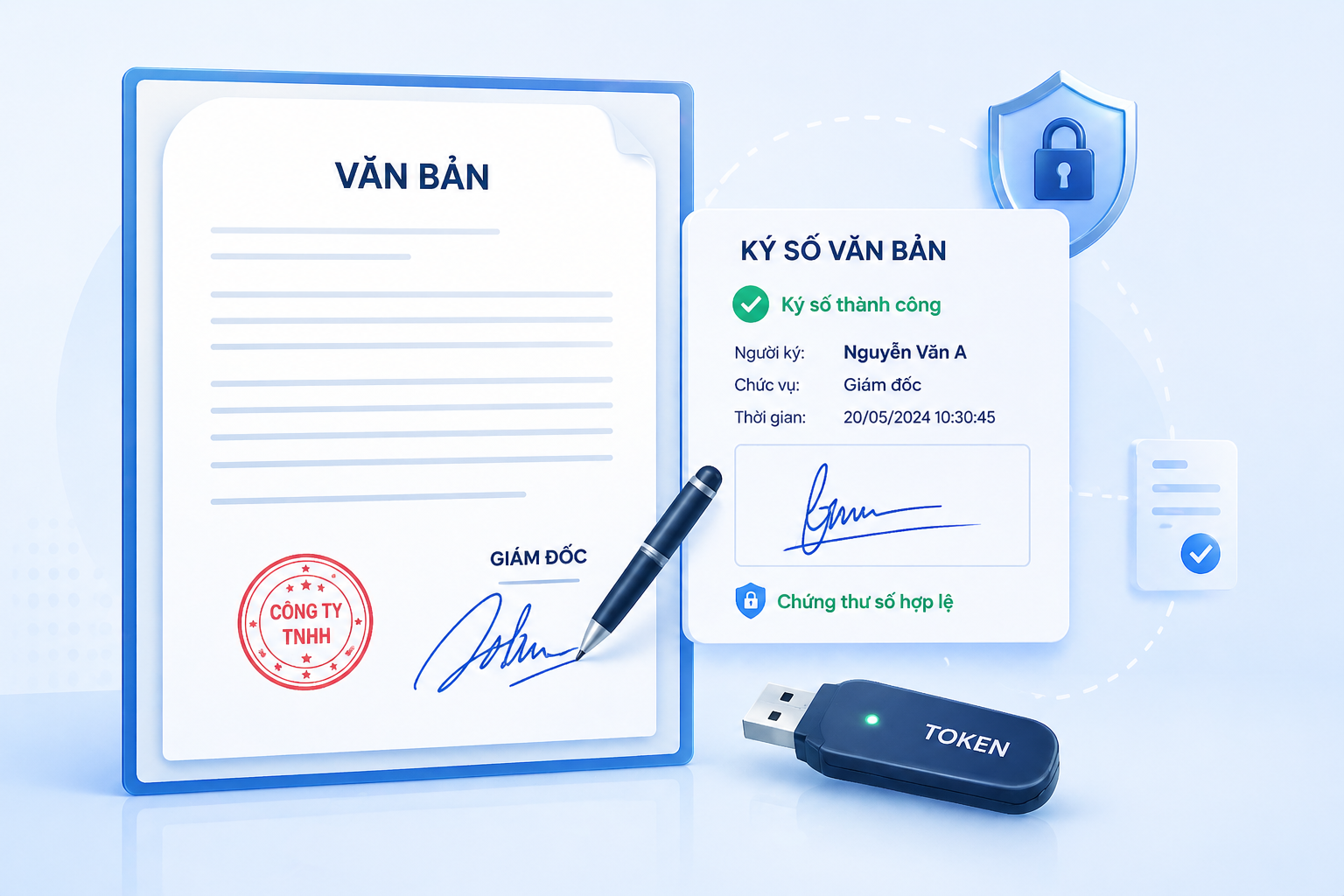Giao diện ký số văn bản PortalOffice