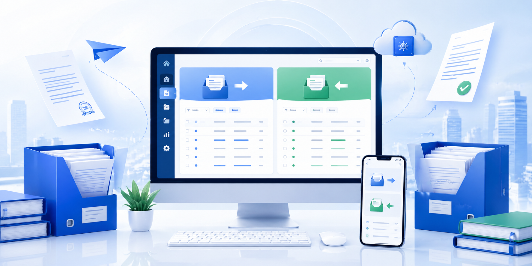 Giao diện quản lý văn bản PortalOffice